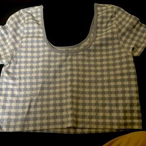 Light blue checkered shirt from Aeropostale gently used medium